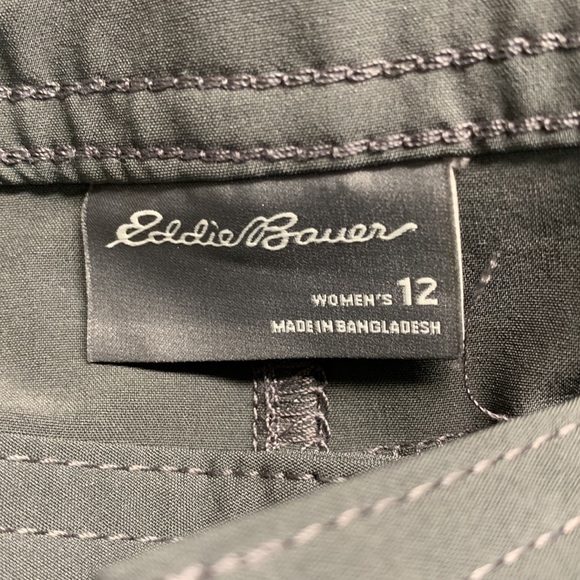 Eddie Bauer Cargo Hiking Pants Adjustable Leg Length Size 12 Colour Grey - Picture 7 of 14